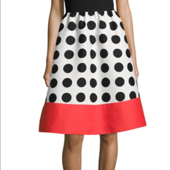 NWOT KATE SPADE GRID POLKA DOT COLORBLOCK Size 4 - Picture 4 of 10